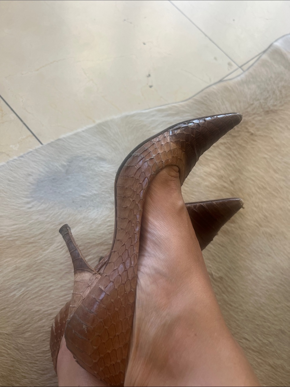 Prada brown snake 🐍 degrade heels 39